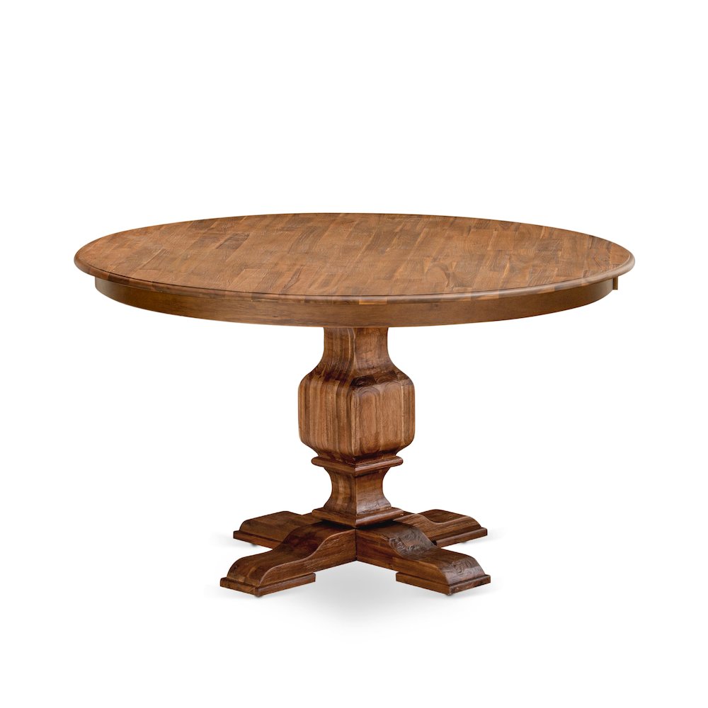 7-Pc Dining Table Set Consist A Mid Century Table And 6 Burgundy Parson Chairs. Picture 3