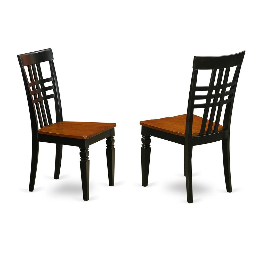 5  PC  Kitchen  Table  set  with  a  Nicoli  Table  and  4  Dining  Chairs  in  Black  and  Cherry. Picture 3