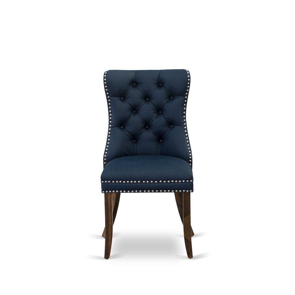 5-Piece Dining Room Set In Navy Blue Color. Picture 5