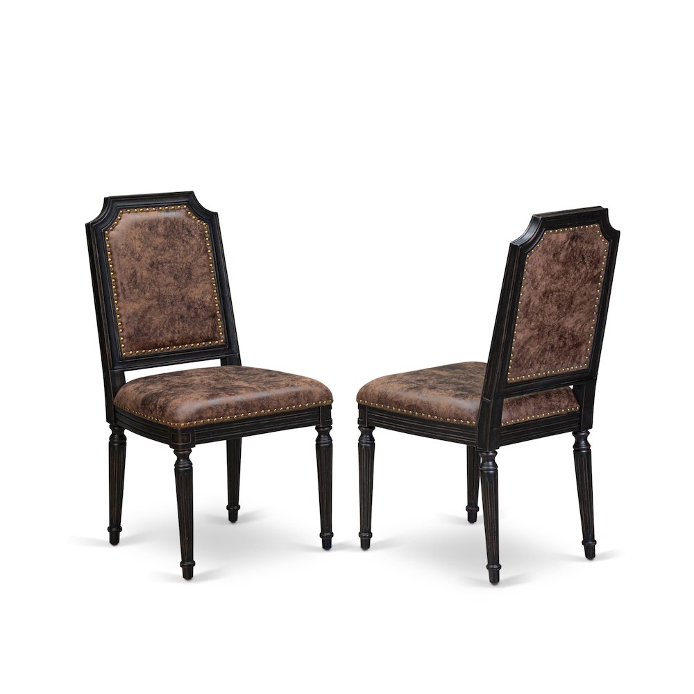 9 piece Dining Room Set includes a Kitchen Table and 8 PU Leather Dining Chairs. Picture 3