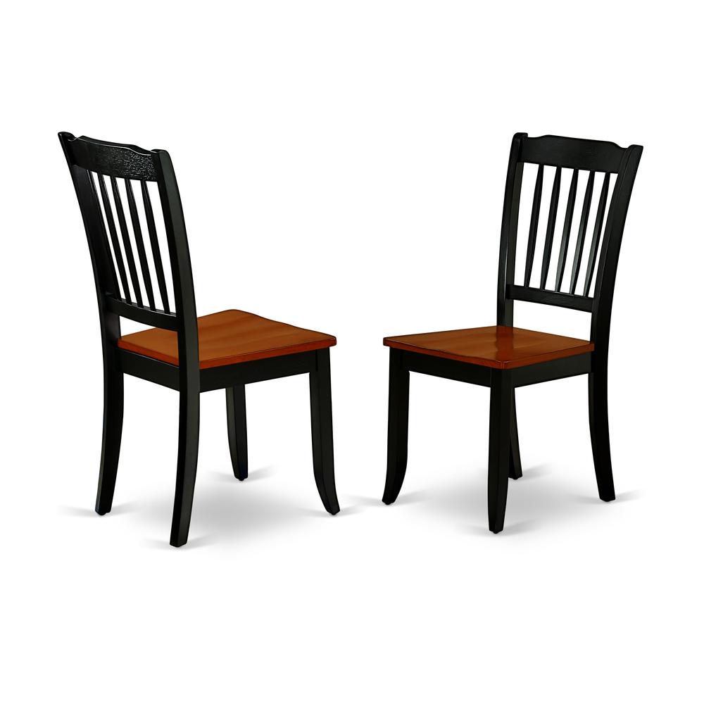 Dining Room Set Black & Cherry, PFDA7-BCH-W. Picture 4