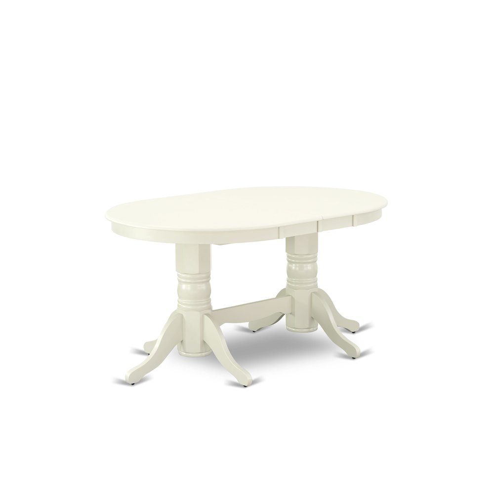 9 Piece Dining Set Contains an Oval Kitchen Table with Butterfly Leaf. Picture 7