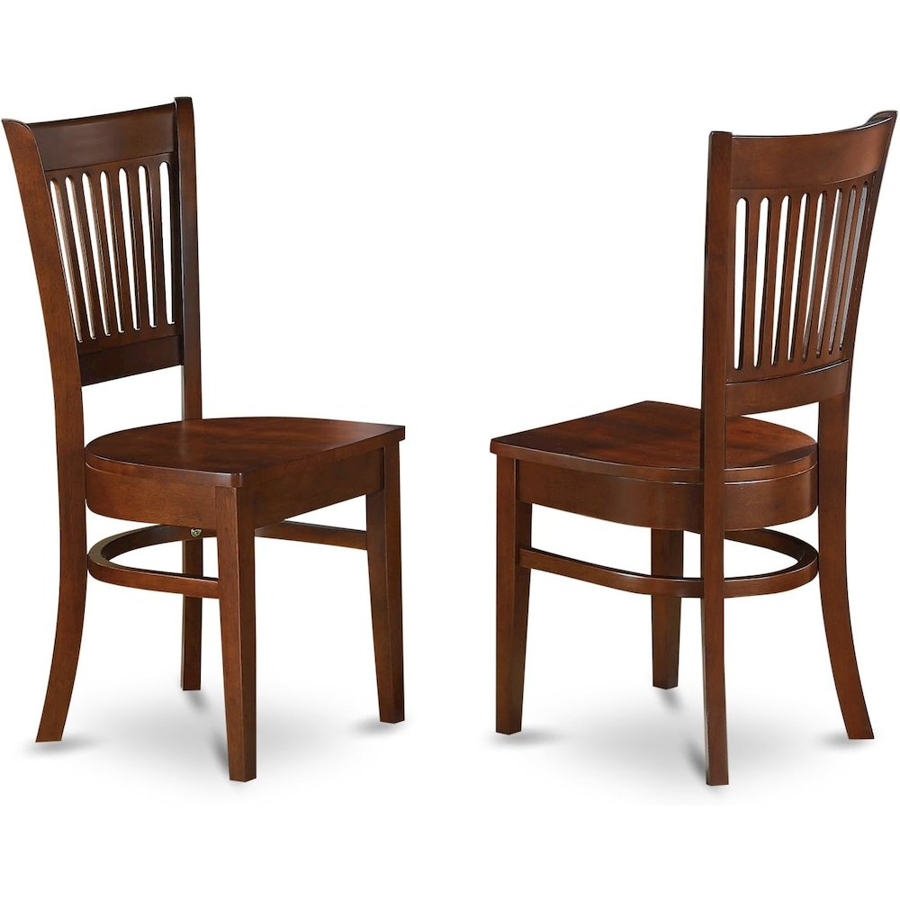 Espresso Kitchen Table and Chairs Set, 7 Pc Dining Table Set for 6. Picture 7