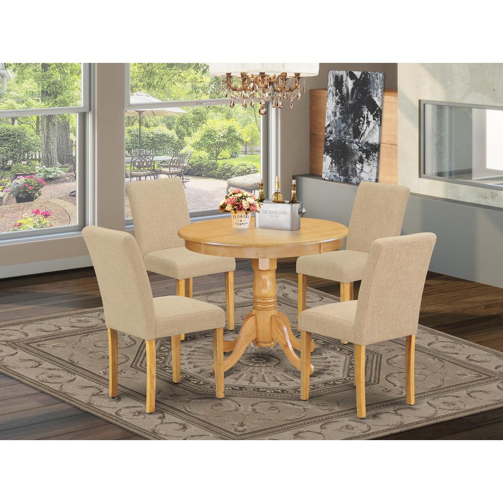 Dining Room Set Oak, ANAB5-OAK-04. Picture 2