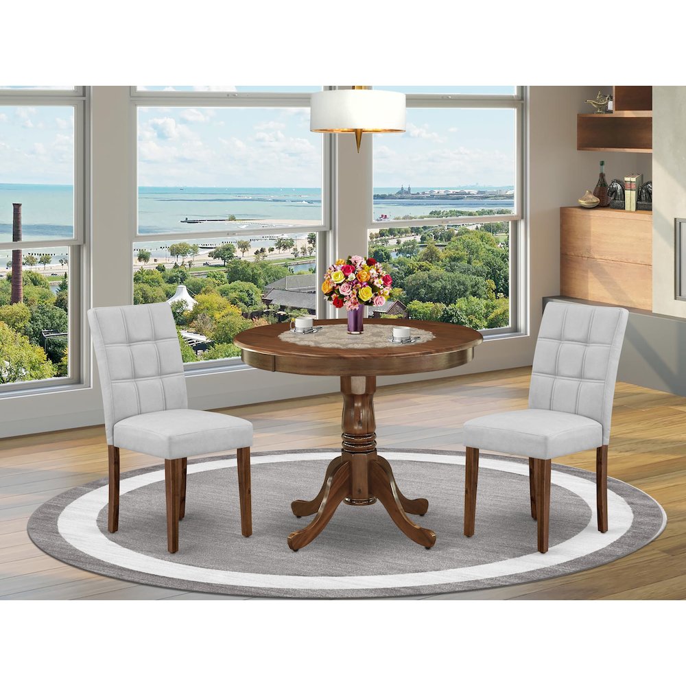 3 Piece Modern Dining Set consists A Dinning Table. Picture 2