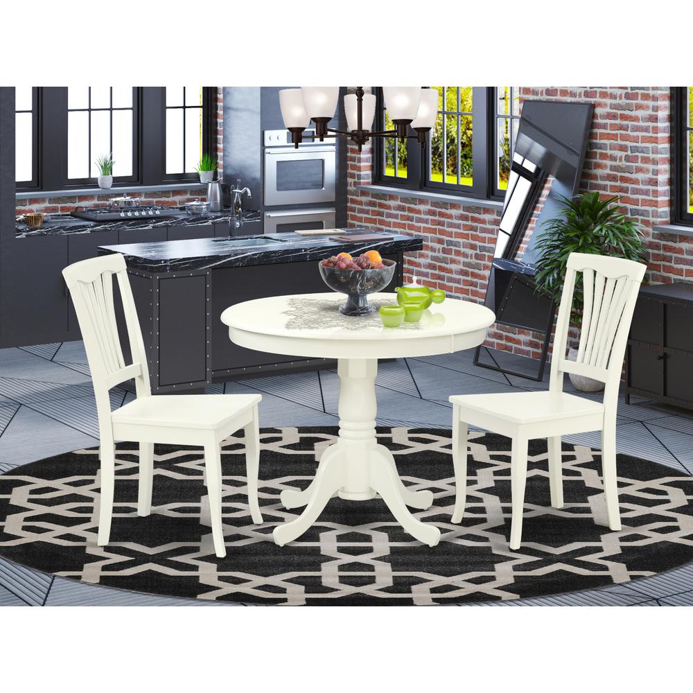 Dining Room Set Linen White, ANAV3-LWH-W. Picture 2