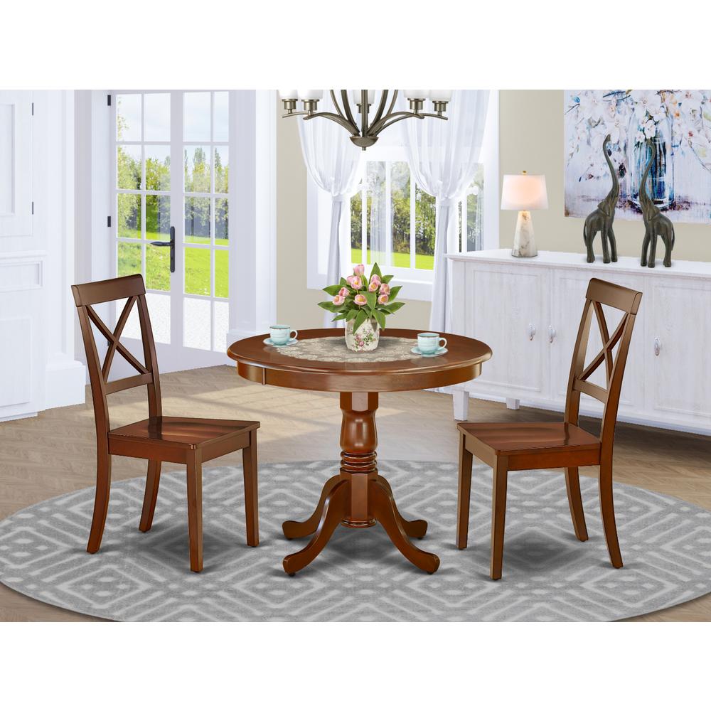 Dining Room Set Mahogany, ANBO3-MAH-W. Picture 2