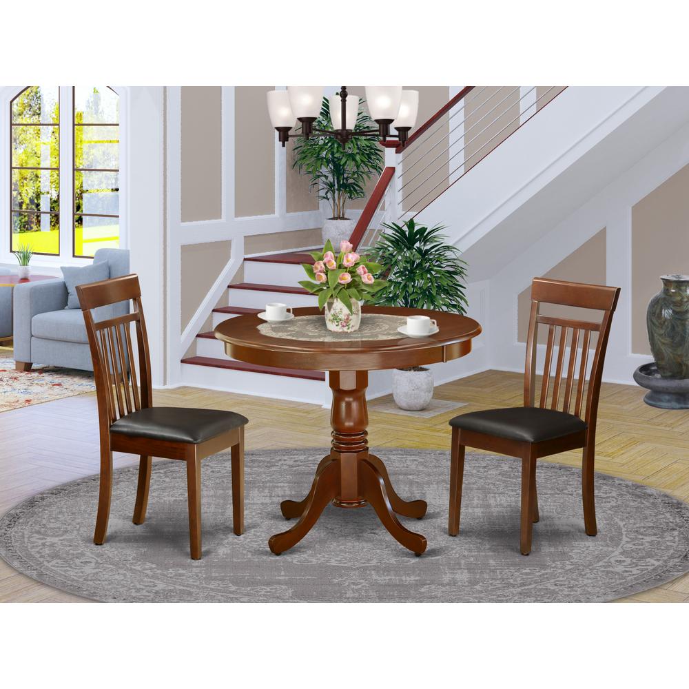 Dining Room Set Mahogany, ANCA3-MAH-LC. Picture 2