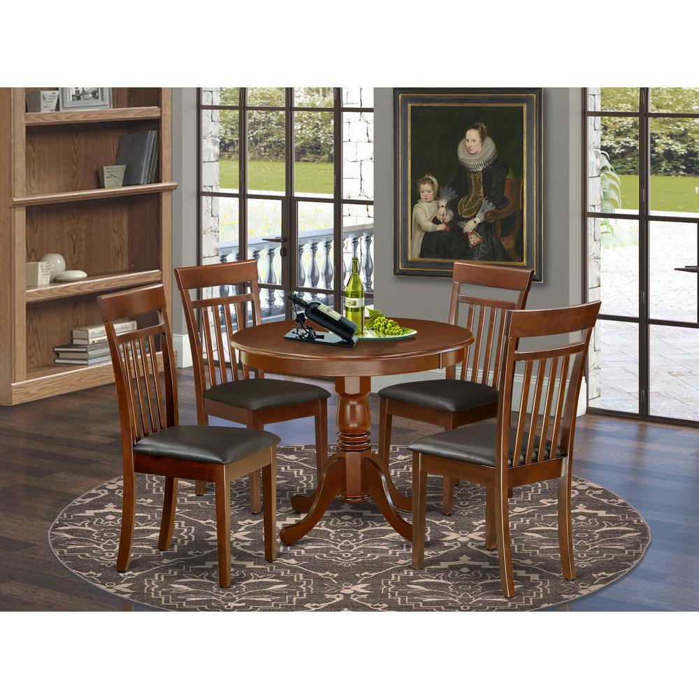 Dining Room Set Mahogany, ANCA5-MAH-LC. Picture 2