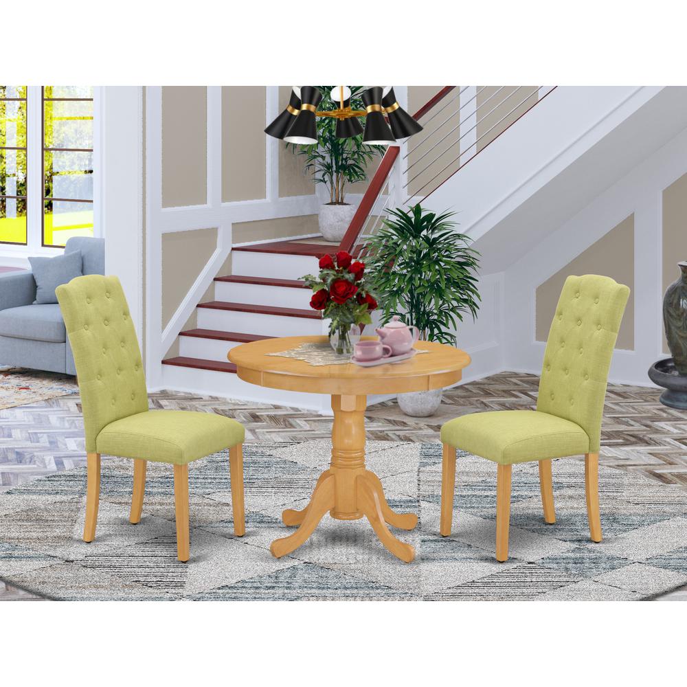 Dining Room Set Oak, ANCE3-OAK-07. Picture 2