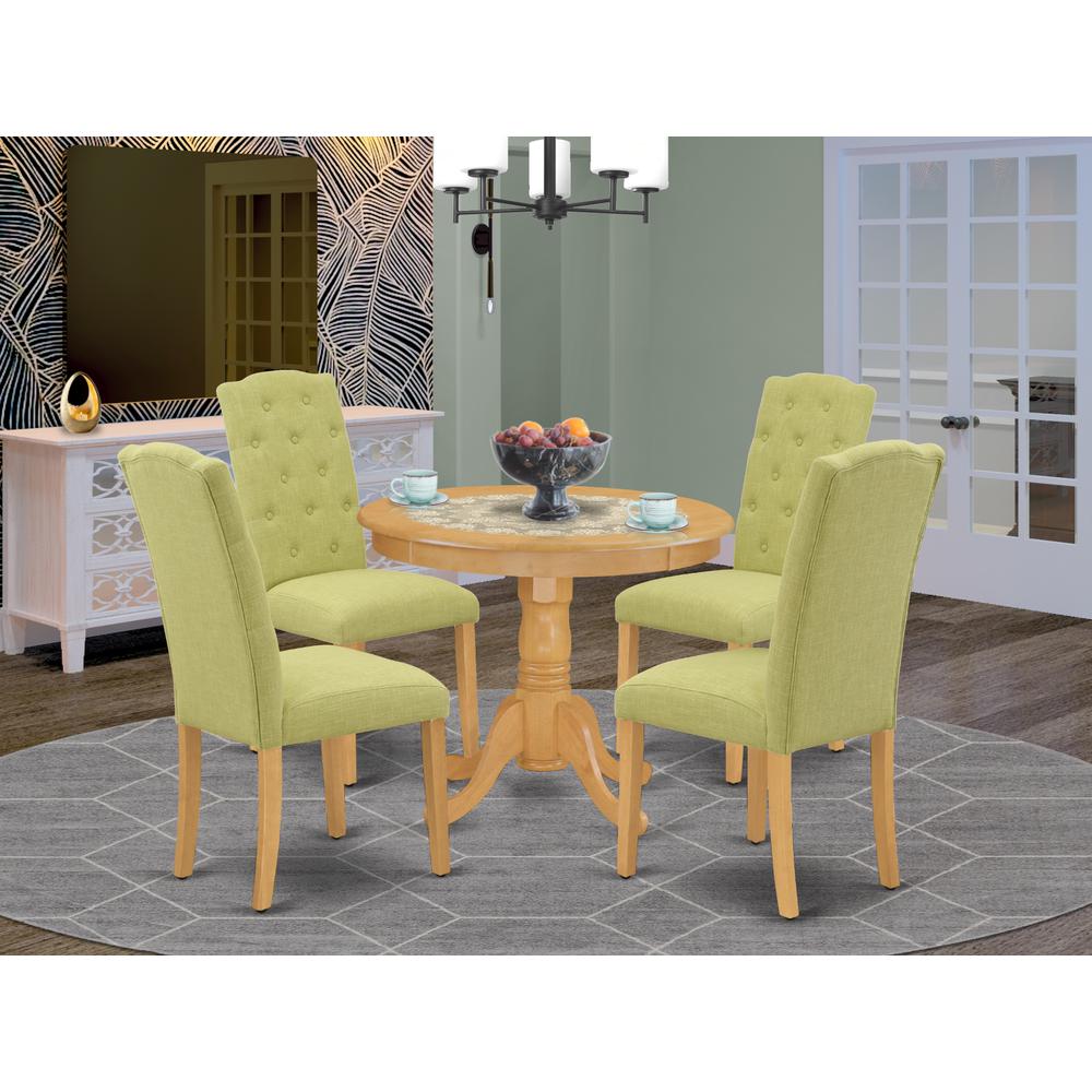 Dining Room Set Oak, ANCE5-OAK-07. Picture 2