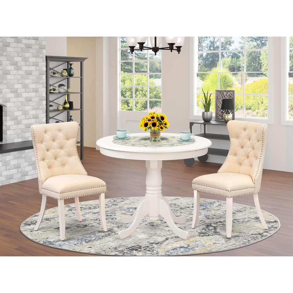 3 Piece Modern Dining Table Set. Picture 2