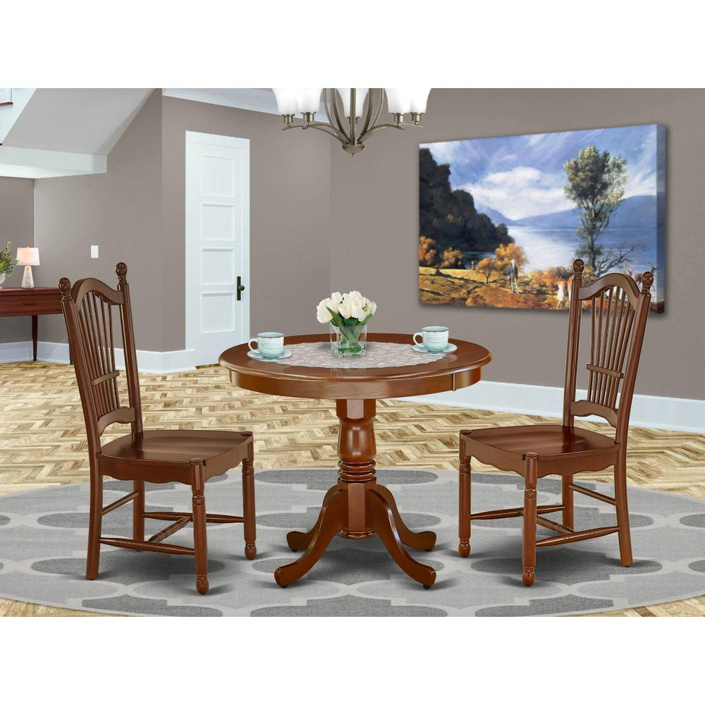 Dining Room Set Mahogany, ANDO3-MAH-W. Picture 2