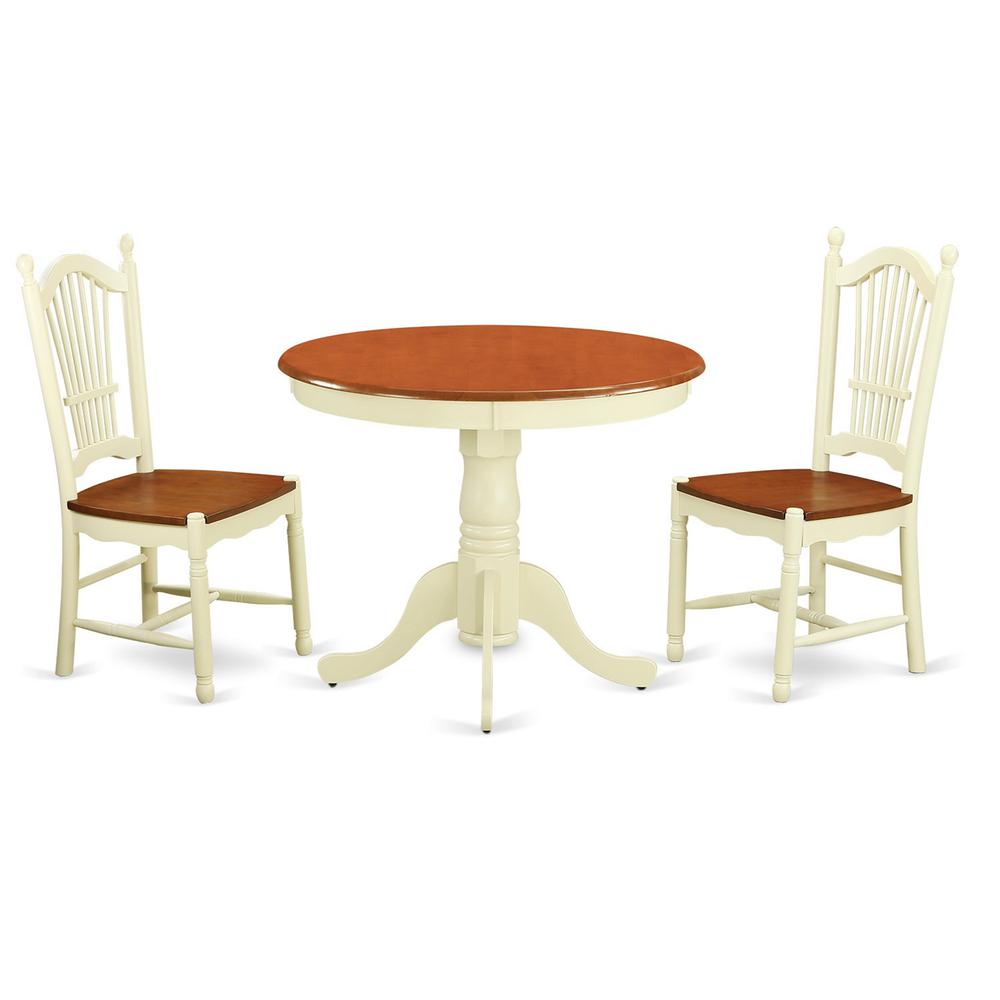 3  Pc  Kitchen  Table  set-Kitchen  Table  and  2  Kitchen  Dining  Chairs. Picture 1
