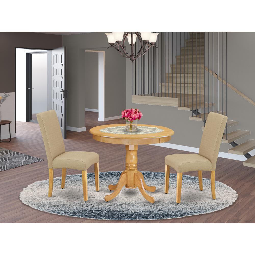 Dining Room Set Oak, ANDR3-OAK-16. Picture 2