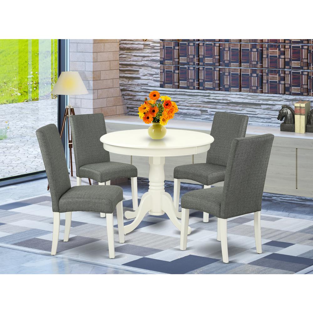 Dining Room Set Linen White, ANDR5-LWH-07. Picture 2