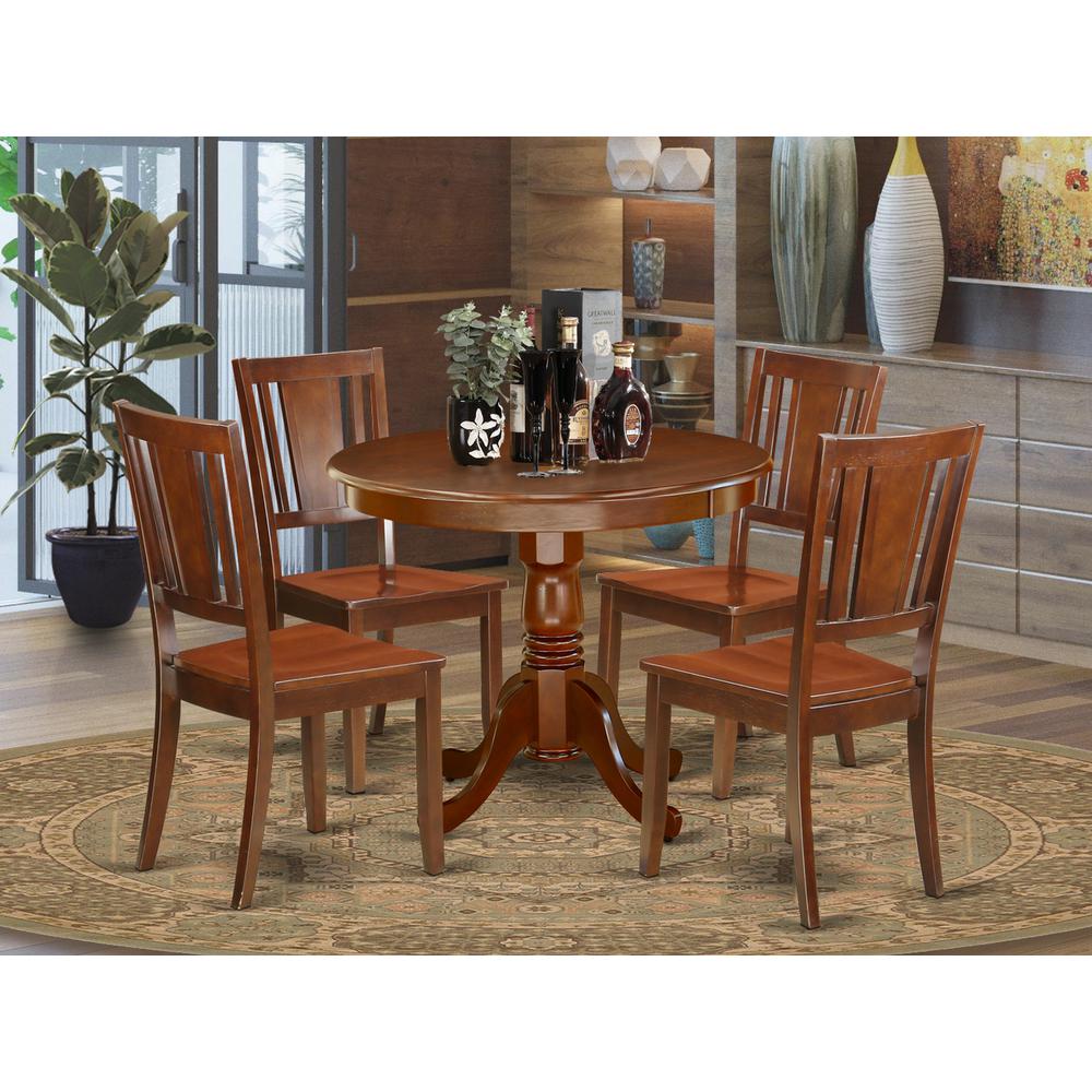 Dining Room Set Mahogany, ANDU5-MAH-W. Picture 2