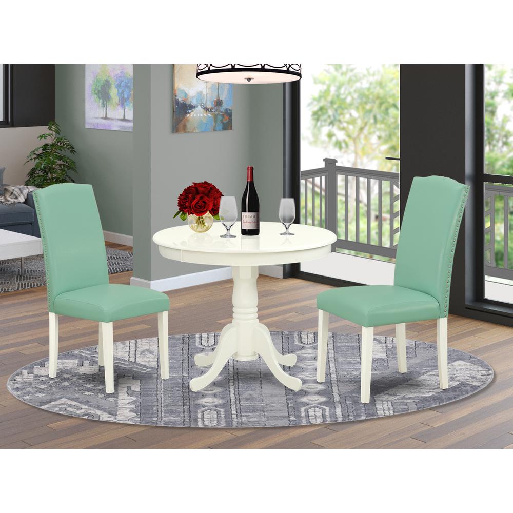 Dining Room Set Linen White, ANEN3-LWH-57. Picture 2