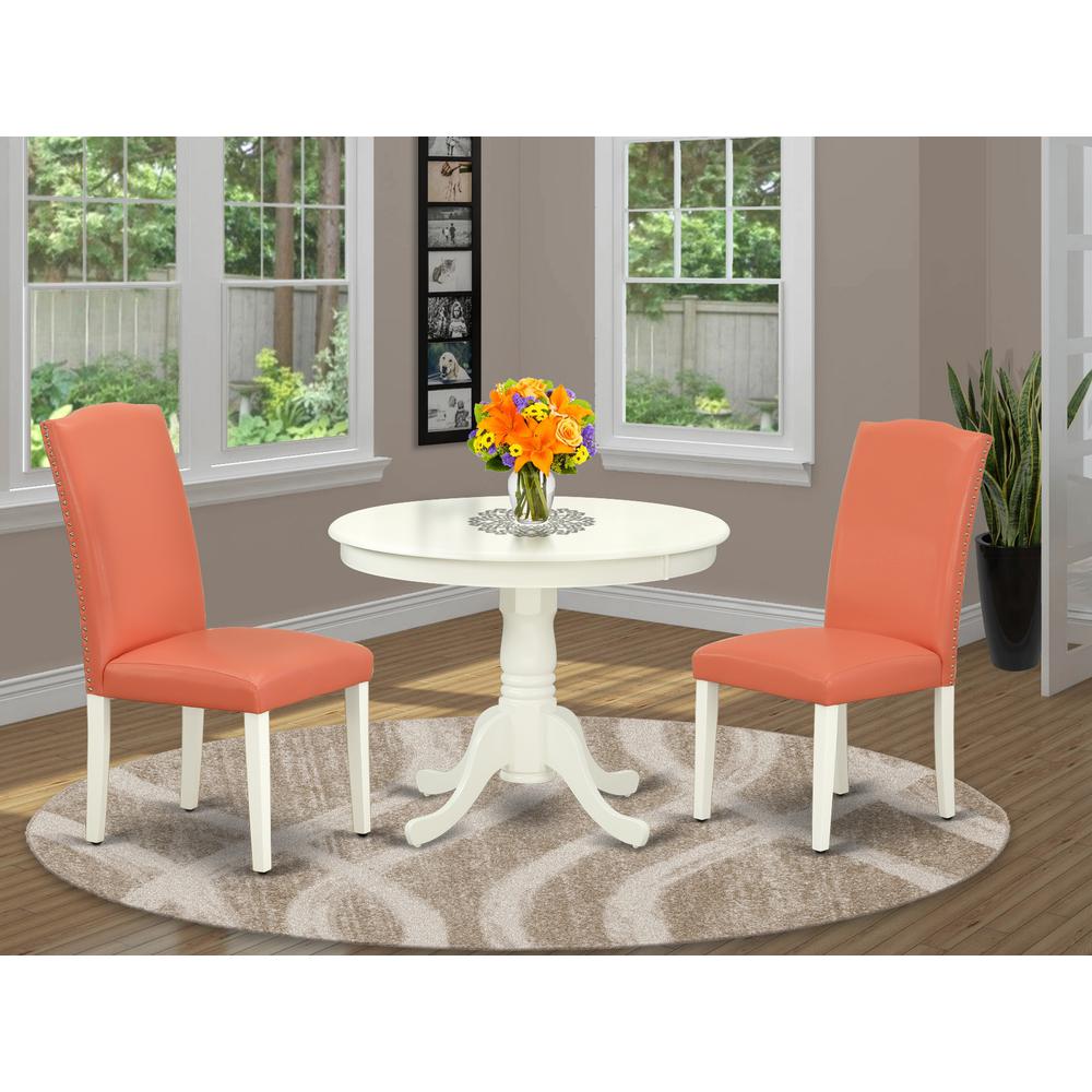 Dining Room Set Linen White, ANEN3-LWH-78. Picture 2