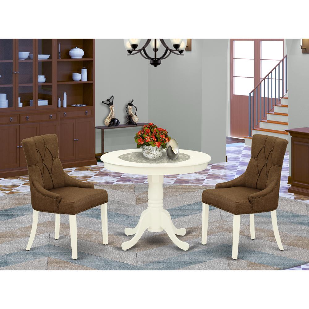 Dining Room Set Linen White, ANFR3-LWH-18. Picture 2