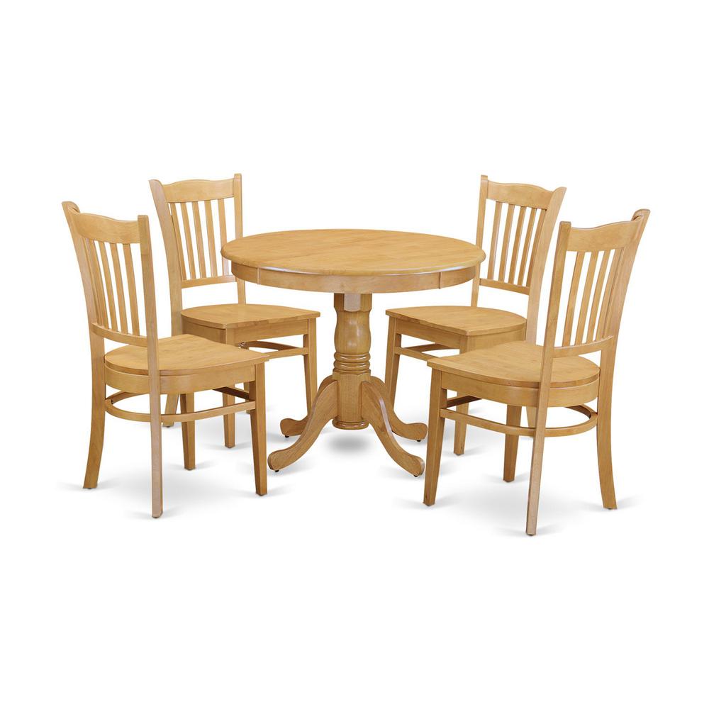 5  Pc  Small  Kitchen  Table  set  -  Kitchen  Table  and  4  Dining  Chairs. Picture 1