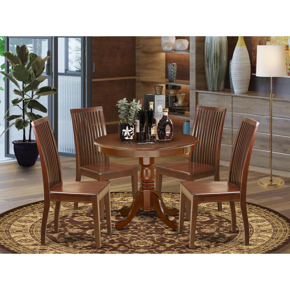 Dining Room Set Mahogany, ANIP5-MAH-W. Picture 2