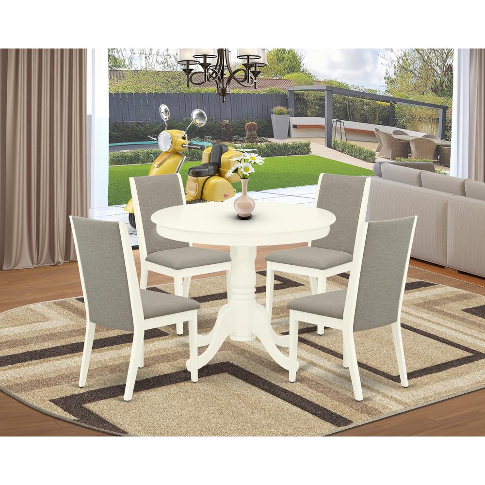 Dining Room Set Linen White, ANLA5-LWH-06. Picture 2