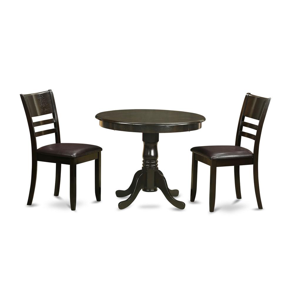 3  Pc  Kitchen  Table  set-round  Kitchen  Table  and  2  Dining  Chairs. Picture 1