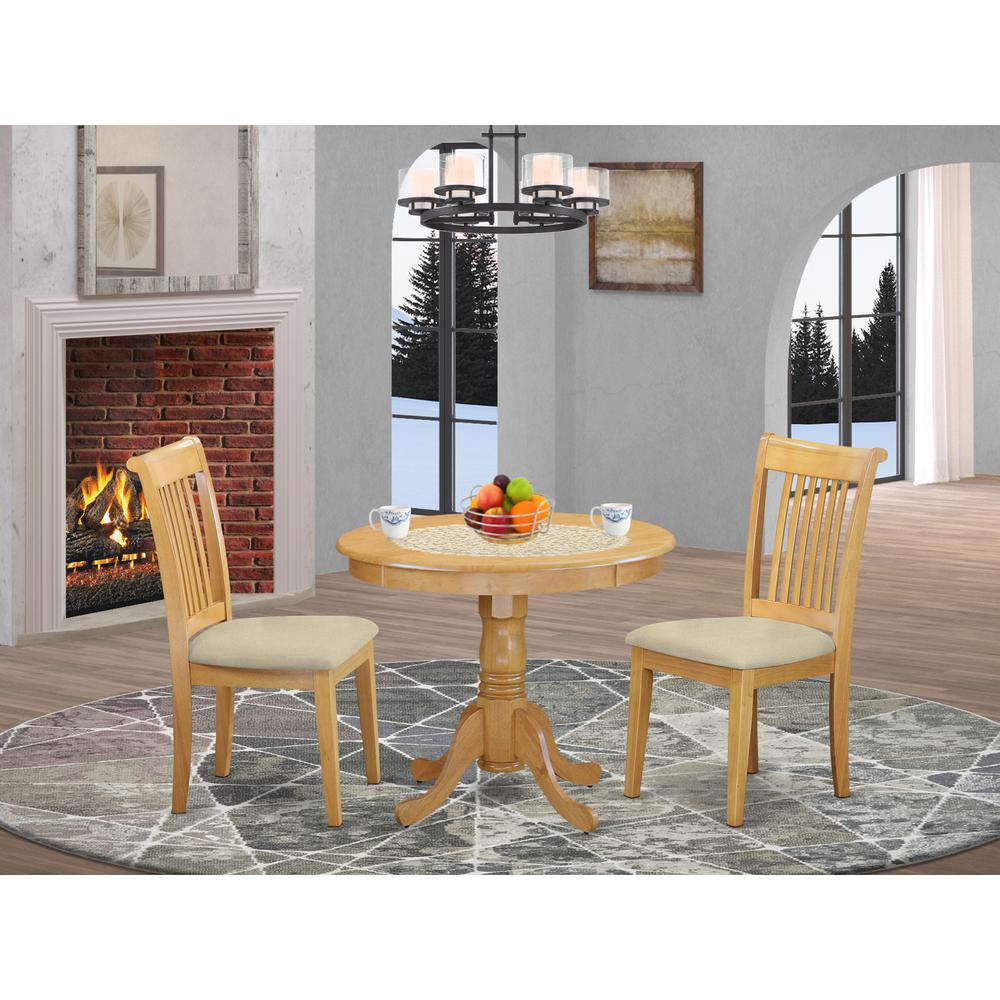Dining Room Set Oak, ANPO3-OAK-C. Picture 2