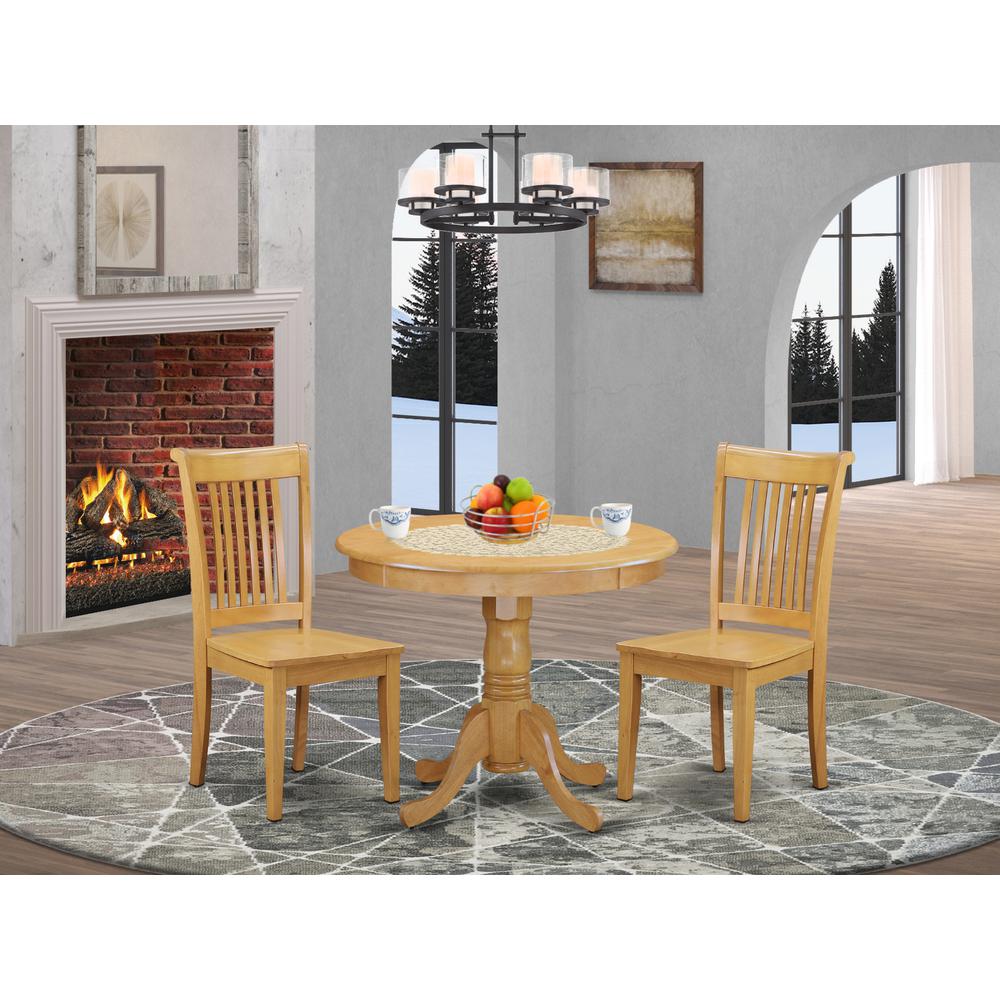 Dining Room Set Oak, ANPO3-OAK-W. Picture 2