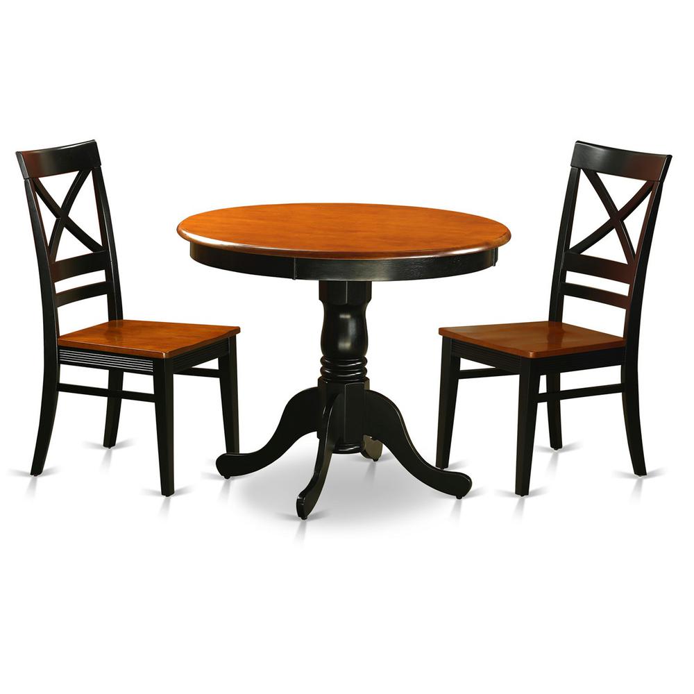 Dining  set  -  3  Pcs  with  2  Wood  Chairs. Picture 1