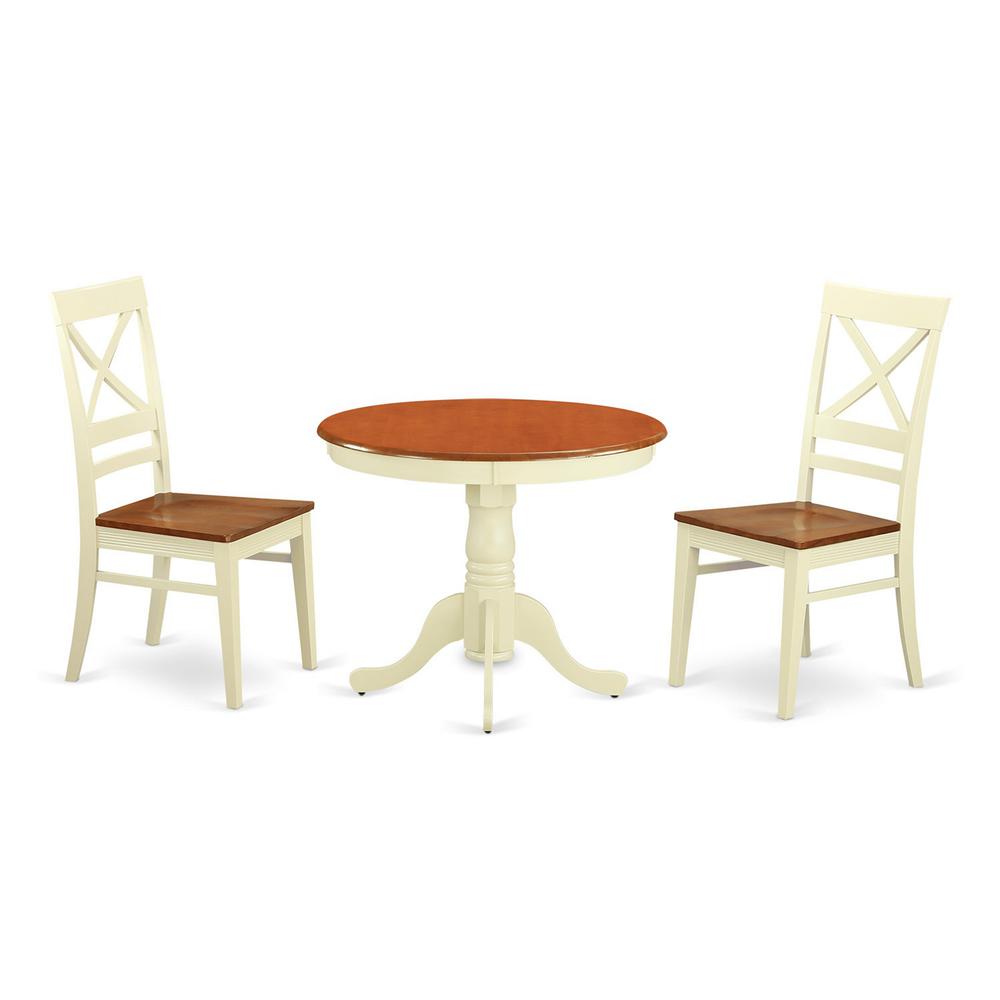 3  PC  Kitchen  nook  Dining  set  for  2-Kitchen  dinette  Table  and  2  Dining  Chairs. Picture 1