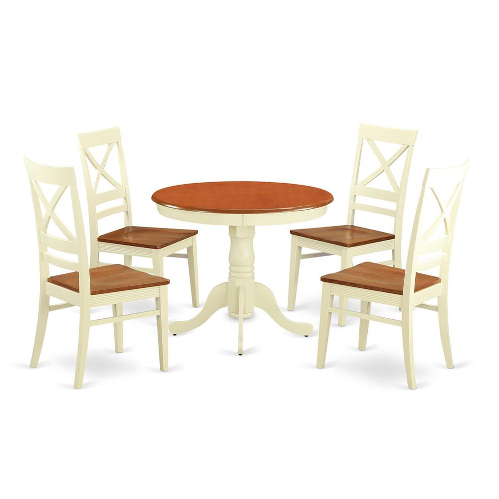 5  Pc  Table  set  for  4-Kitchen  dinette  Table  and  4  Kitchen  Chairs. Picture 1