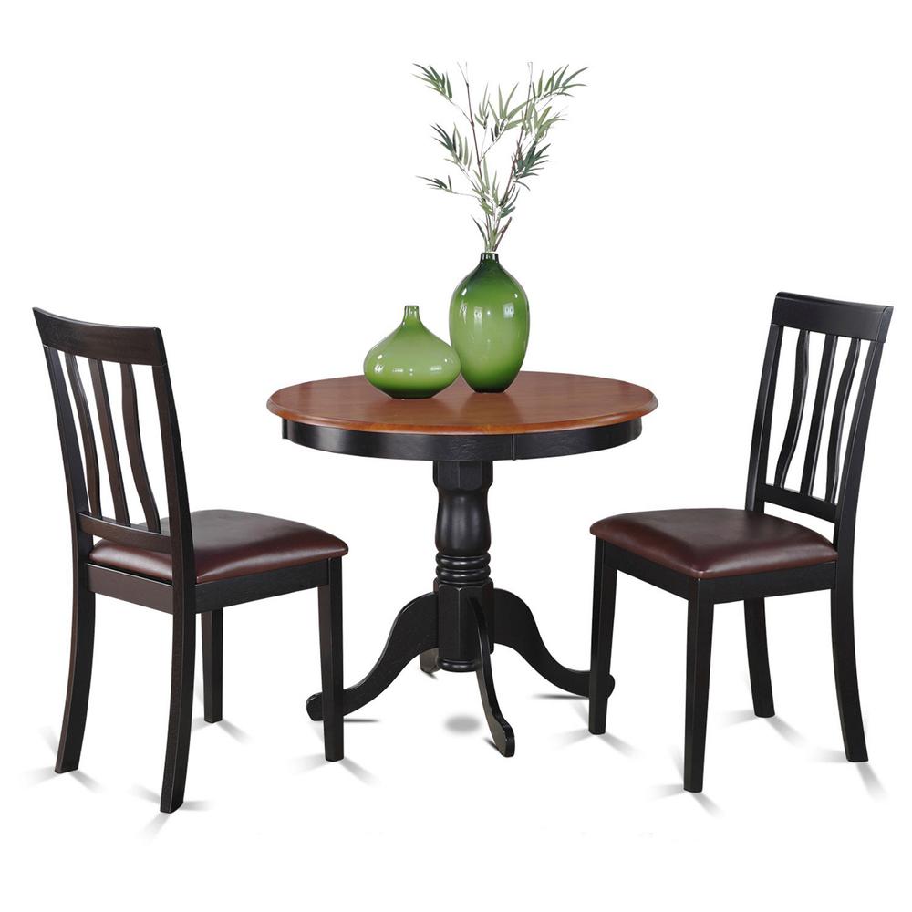 3  PC  Kitchen  Table  set-breakfast  nook  with  2  Kitchen  Dining  Chairs. Picture 1
