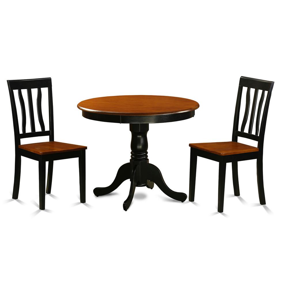 Dining  set  -  3  Pcs  with  2  Wood  Chairs. Picture 1