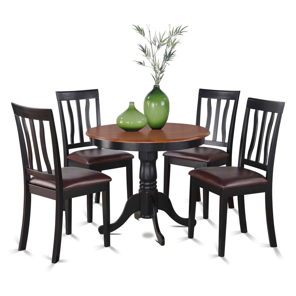 5  PC  Kitchen  nook  Dining  set-small  Table  as  well  as  4  Kitchen  Dining  Chairs. Picture 1