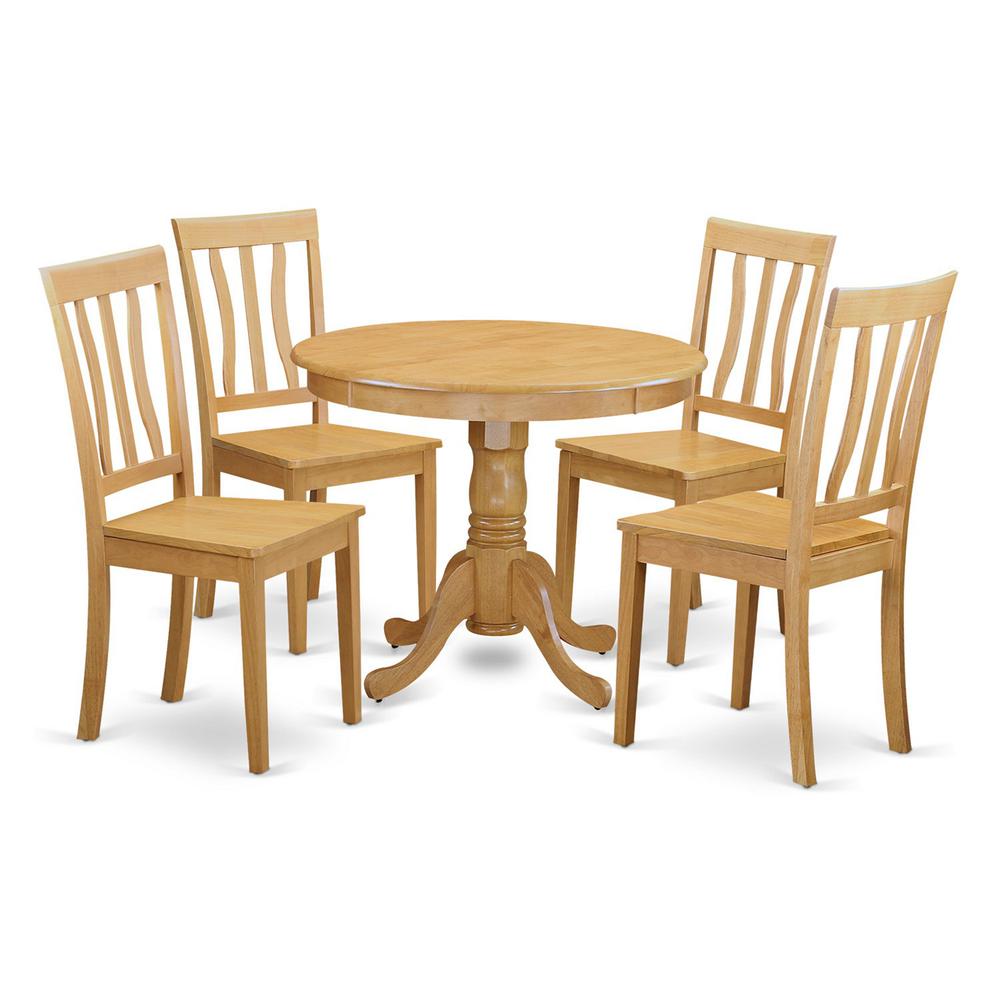 5  Pc  small  Kitchen  Table  and  Chairs  set-breakfast  nook  and  4  Kitchen  Chairs. Picture 1