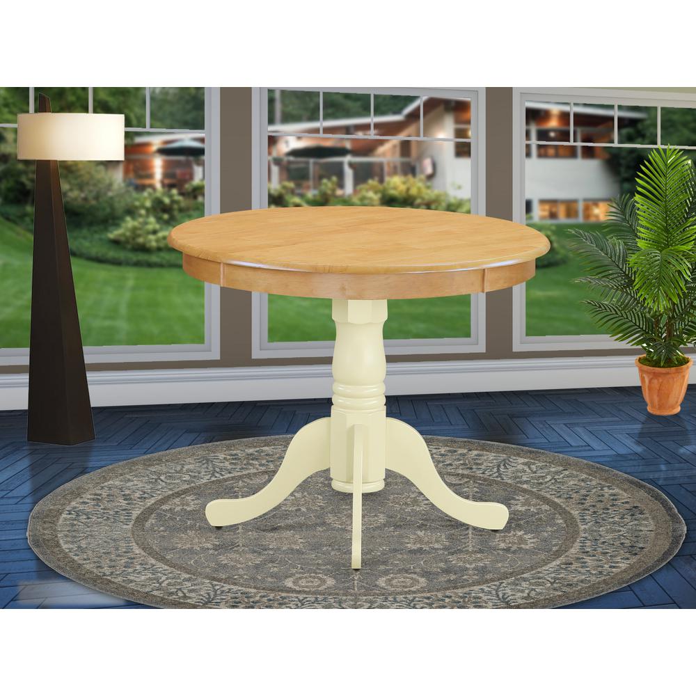 Dining Table Oak & Buttermilk, ANT-OMK-TP. Picture 2