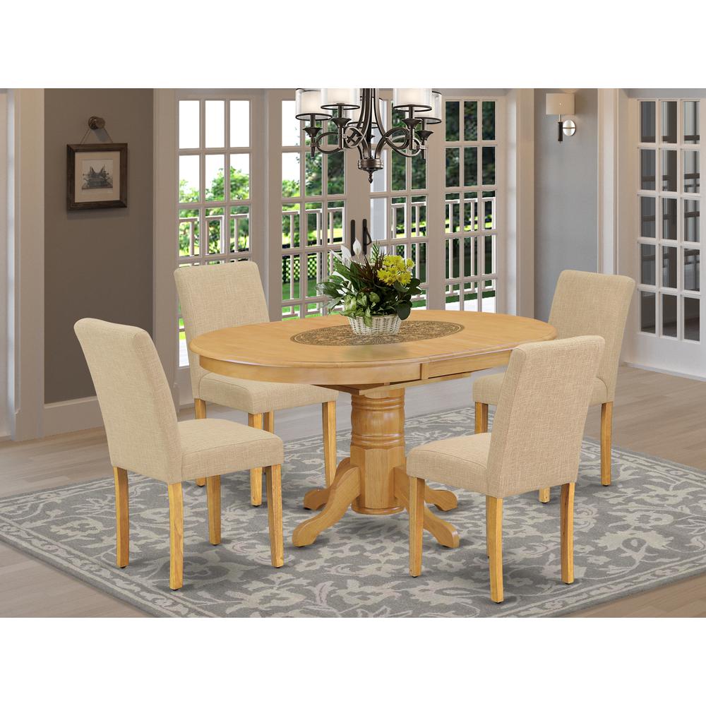 Dining Room Set Oak, AVAB5-OAK-04. Picture 2