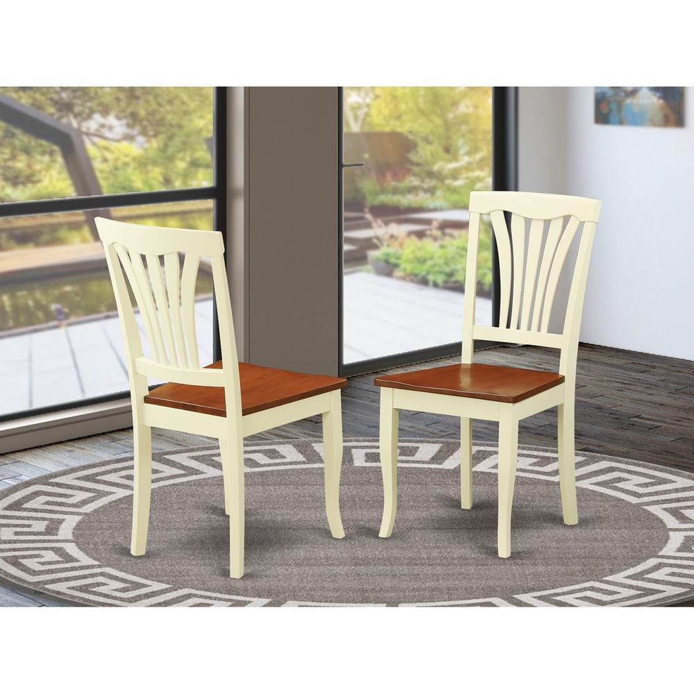 Dining Room Set Buttermilk & Cherry, NDAV3-WHI-W. Picture 3