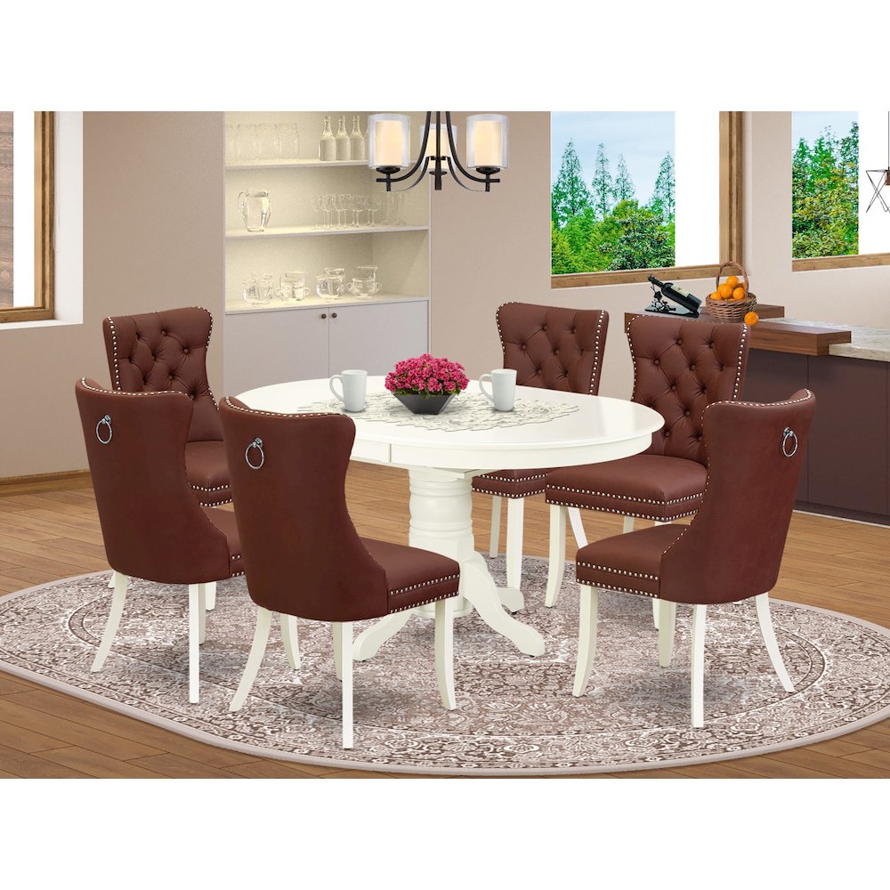 7 Piece Modern Dining Table Set. Picture 2