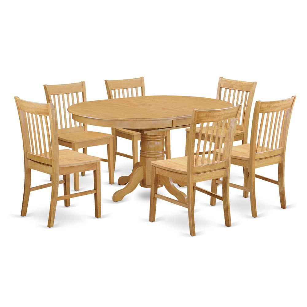 7  PC  Table  and  chair  set  -  Kitchen  dinette  Table  and  6  dinette  Chairs. Picture 1