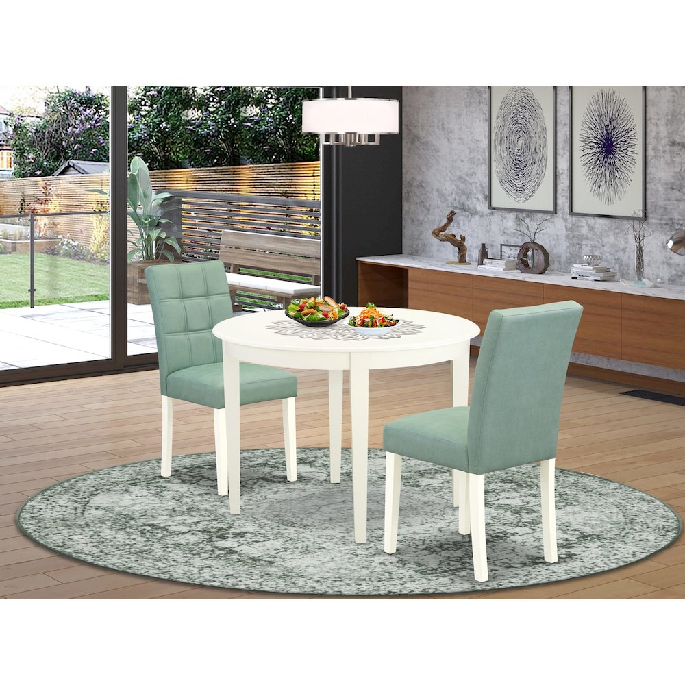 3 Piece Kitchen Table Set consists A Dining Room Table. Picture 2