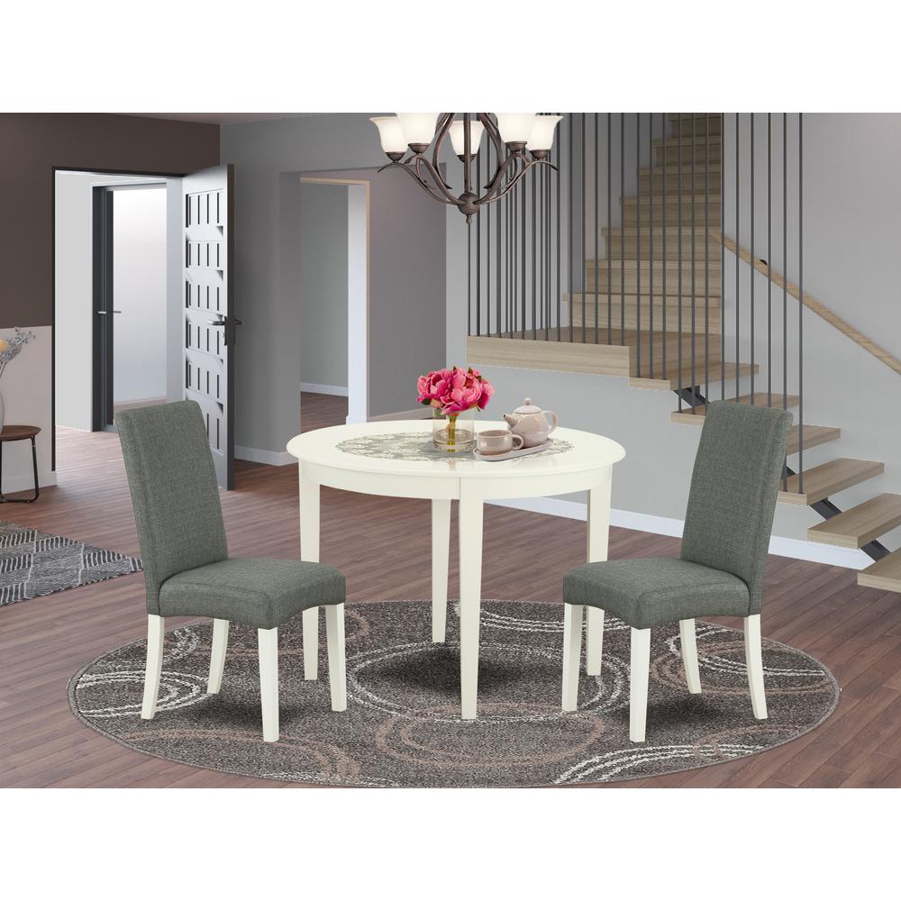 Dining Room Set Linen White, BODR3-LWH-07. Picture 2