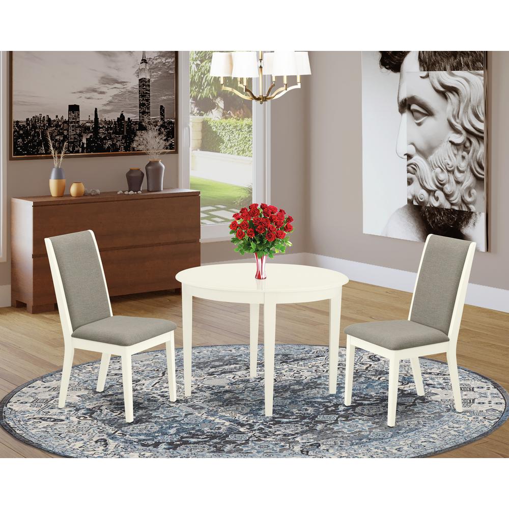 Dining Room Set Linen White, BOLA3-WHI-06. Picture 2