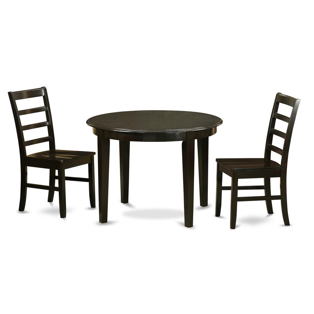 3  Pc  small  Kitchen  Table  and  Chairs  set-Table  and  2  Wood  Dining  Chairs. Picture 1