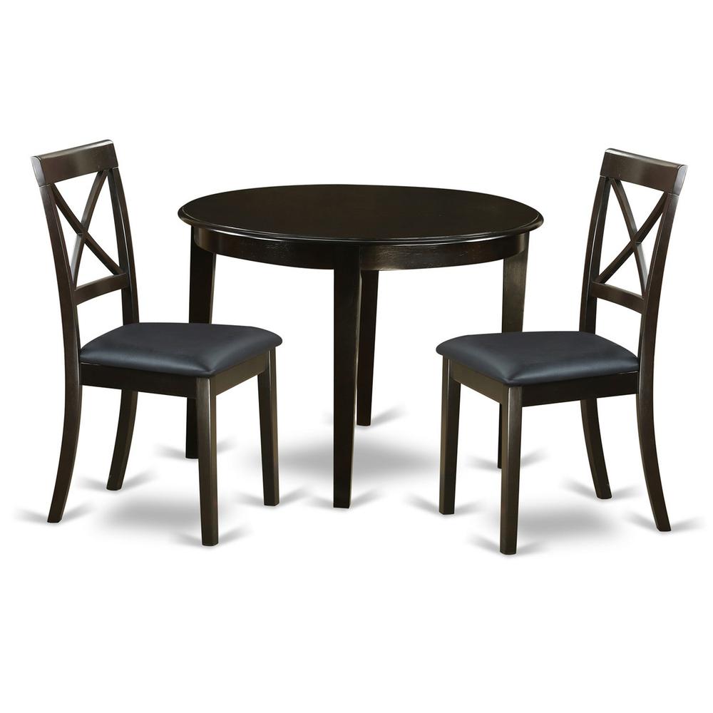 3  Pc  small  Kitchen  Table  set-round  Table  and  2  Dining  Chairs.. Picture 1
