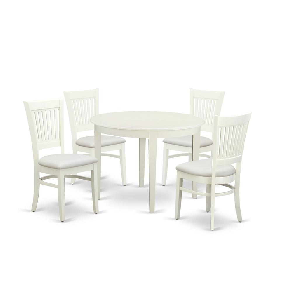 Dining Table- Dining Chairs, BOVA5-LWH-C. Picture 2