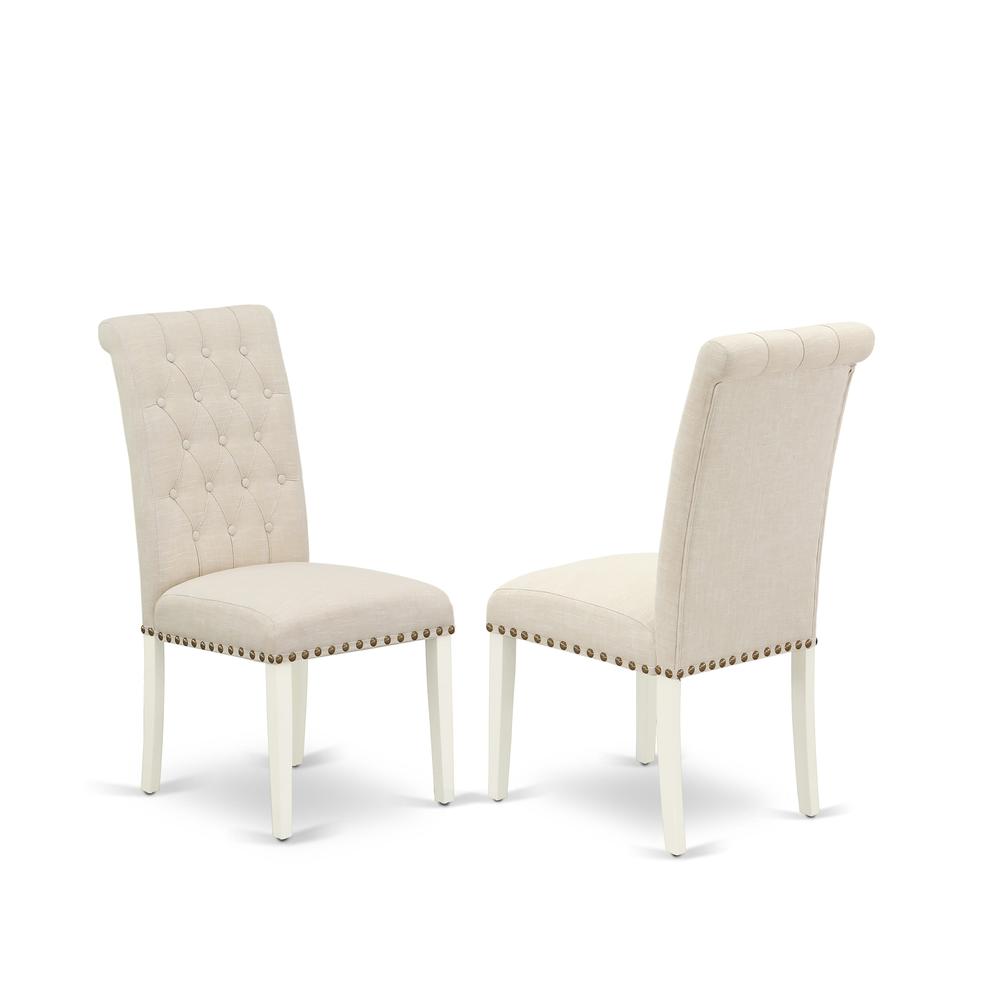 Dining Room Set Linen White, DOBR7-LWH-02. Picture 4