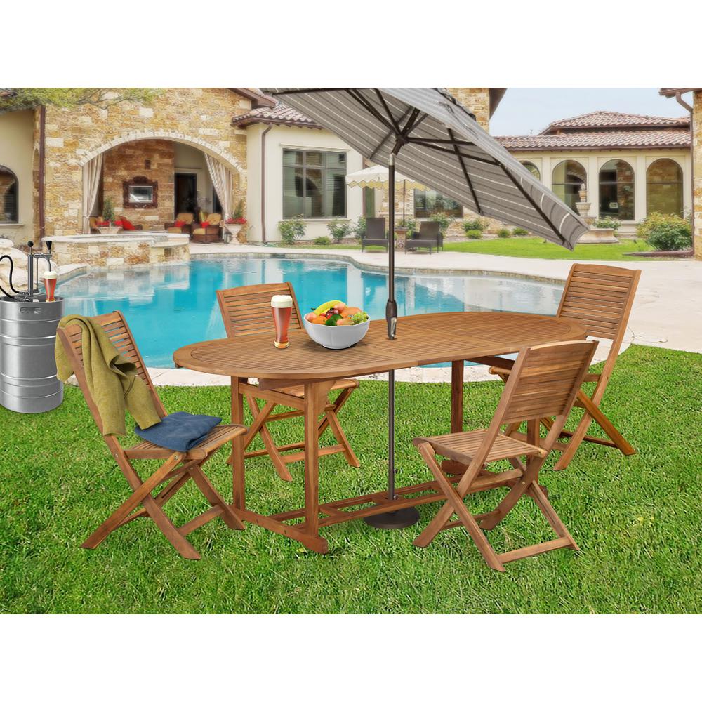 5 Piece Patio Dining Furniture Set. Picture 7